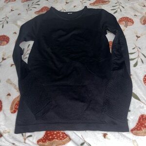 Fabletics Midnight Black Textured Pullover